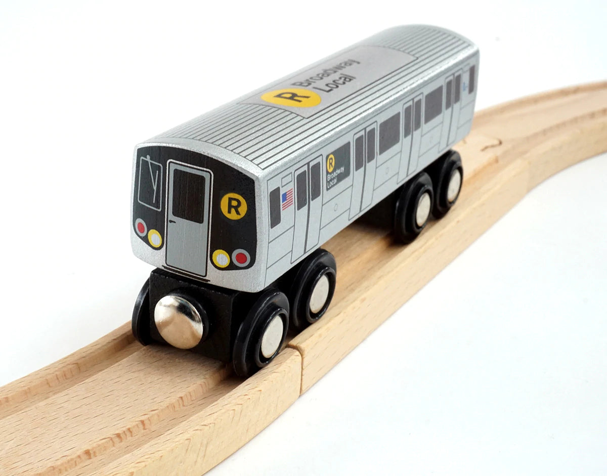 R Train (Broadway Local) Wooden Train
